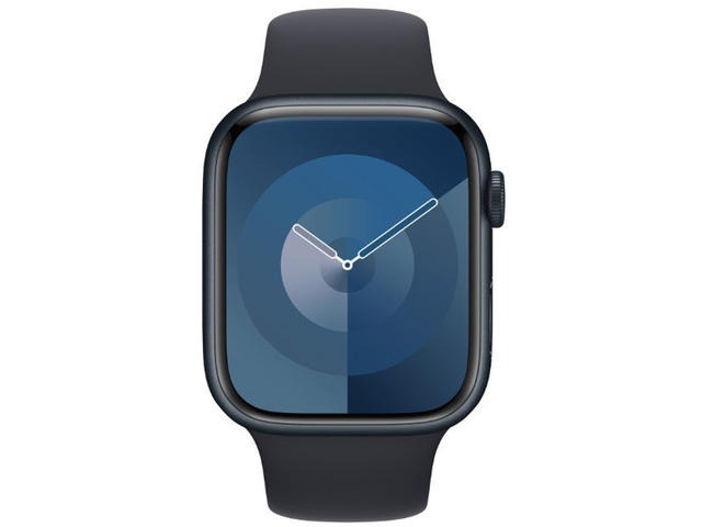 Смарт часовници Apple Watch S9 Cellular 45mm Midnight Alu Case w Midnight Sport Band - M/L