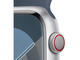 Смарт часовници Apple Watch S9 Cellular 41mm Silver Alu Case w Storm Blue Sport Band - M/L