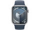 Silver Alu Case w Storm Blue Sport Band - M/L