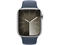 Смарт часовници Apple Watch S9 Cellular 41mm Silver Stainless Steel Case w Storm Blue Sport Band - S/M