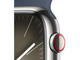 Смарт часовници Apple Watch S9 Cellular 45mm Silver Stainless Steel Case w Storm Blue Sport Band - S/M