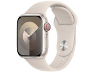 Смарт часовници Apple Watch S9 Cellular 41mm Starlight Alu Case w Starlight Sport Band - M/L