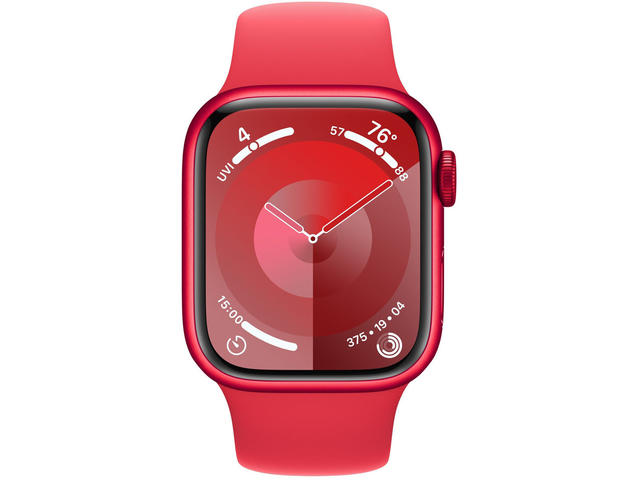 Смарт часовници Apple Watch S9 Cellular 45mm RED Alu Case w RED Sport Band - S/M