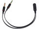 Кабели и Адаптери Makki преходник Adapter 3.5mm 4pin F / 2 x 3.5mm M