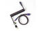 Кабели за клавиатури Keychron Colorful Premium Coiled Cable, USB-C - USB-C, Rainbow Plated Black