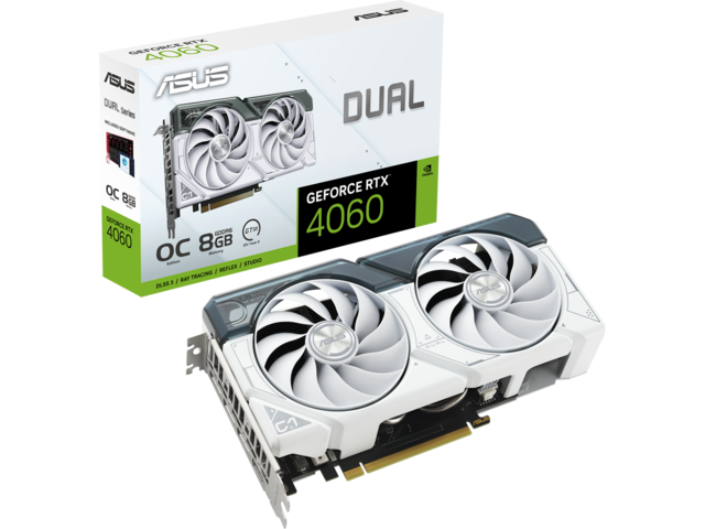 Видео карти ASUS Dual GeForce RTX 4060 OC White