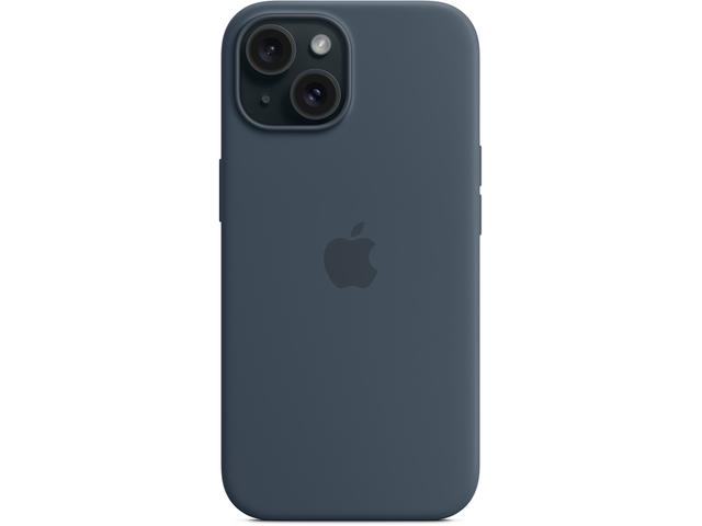 Калъфи Apple iPhone 15 Silicone Case with MagSafe - Storm Blue