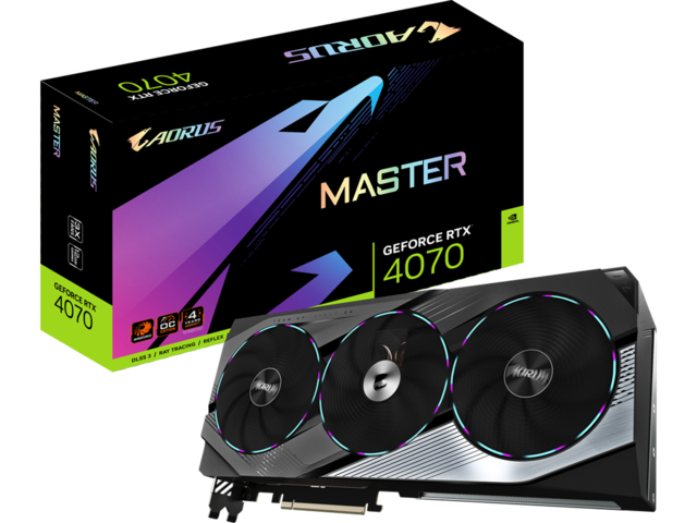 Видео карти GIGABYTE GeForce RTX 4070 AORUS MASTER