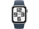 Silver Alu Case w Storm Blue Sport Band - M/L