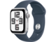 Смарт часовници Apple Watch SE2 v2 GPS 40mm Silver Alu Case w Storm Blue Sport Band - M/L