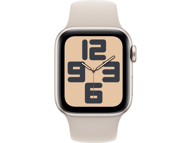 Смарт часовници Apple Watch SE2 v2 GPS 44mm Starlight Alu Case w Starlight Sport Band - S/M