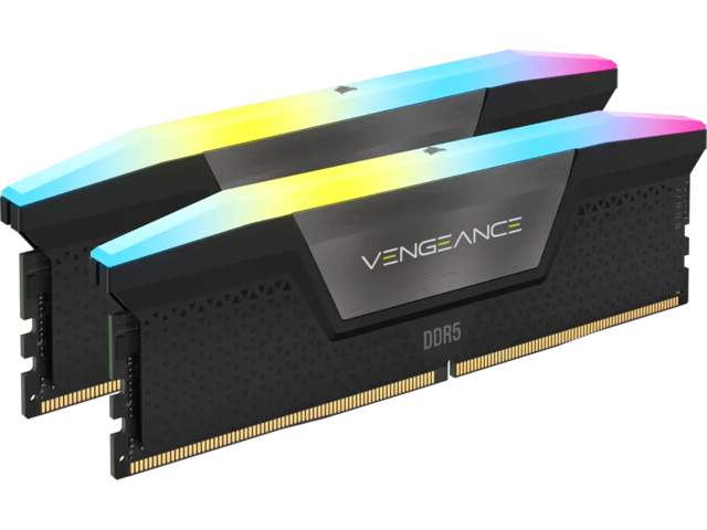 Оперативна памет 32GB (2x16GB) DDR5 5600MT/s Corsair Vengeance Black RGB