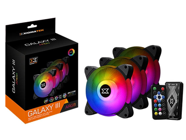 Вентилатори Xigmatek Galaxy III Essential Black комплект 3бр. вентилатори