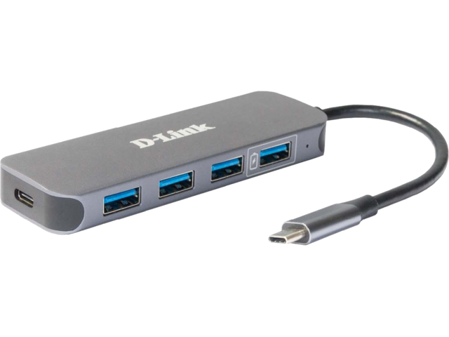 USB Хъб D-link USB-C към USB 3.0 хъб