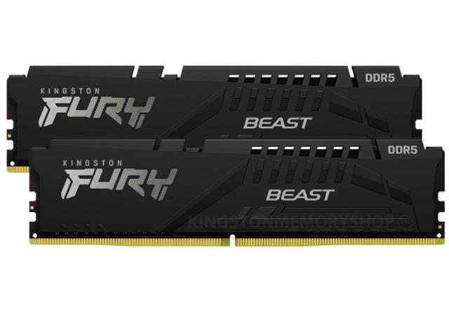 Оперативна памет 16GB (2x8GB) DDR5 4800MT/s Kingston FURY BEAST