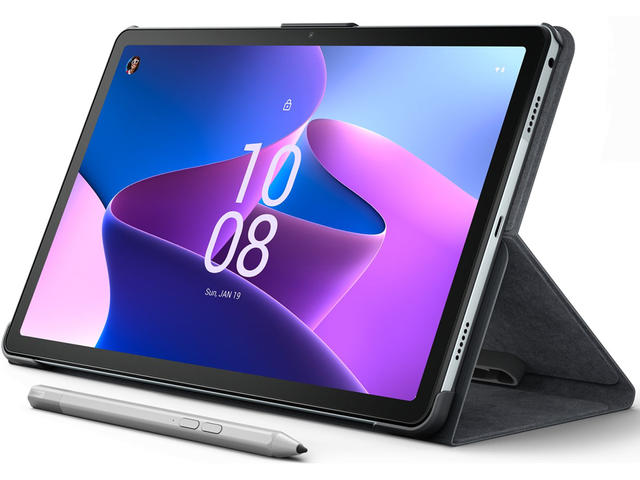 Таблети Lenovo Tab M10 Plus Gen 3 LTE Voice, 128GB Storm Grey + писалка и калъф