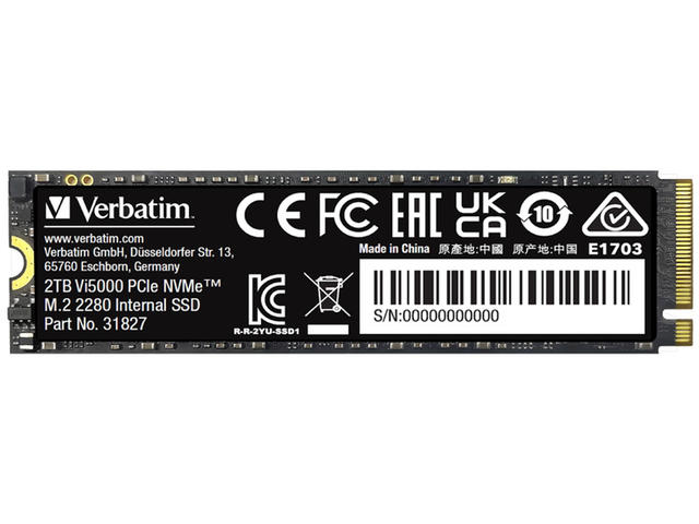 SSD 2TB SSD Verbatim Vi5000 PCIe NVMe M.2