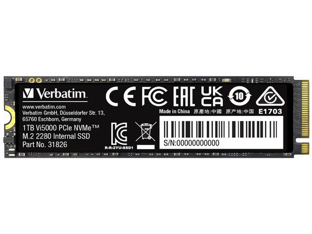 SSD 1TB SSD Verbatim Vi5000 PCIe NVMe M.2