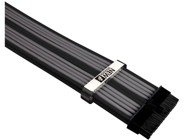Кабели за компоненти 1stPlayer комплект удължителни кабели Custom Modding Cable Kit Black/Gray - ATX24P, EPS, PCI-e