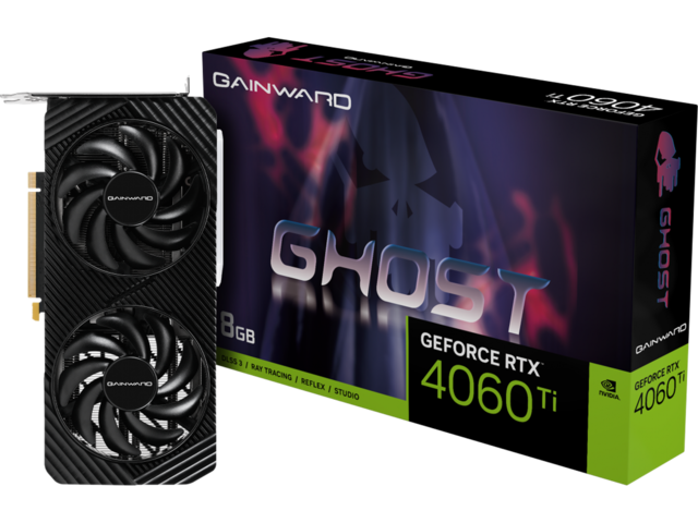 Видео карти Gainward GeForce RTX 4060 Ti Ghost