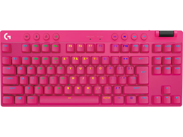 Клавиатури Logitech G PRO X TKL, US, Magenta