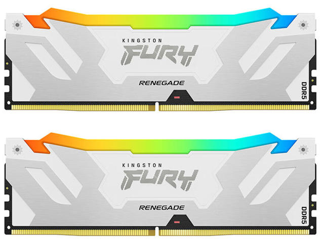 Оперативна памет 32GB (2x16GB) DDR5 8000 MT/s Kingston Fury Renegade RGB White