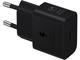 Зарядни устройства Samsung Charger USB-C Fast Charging 25W (без кабел), в черно