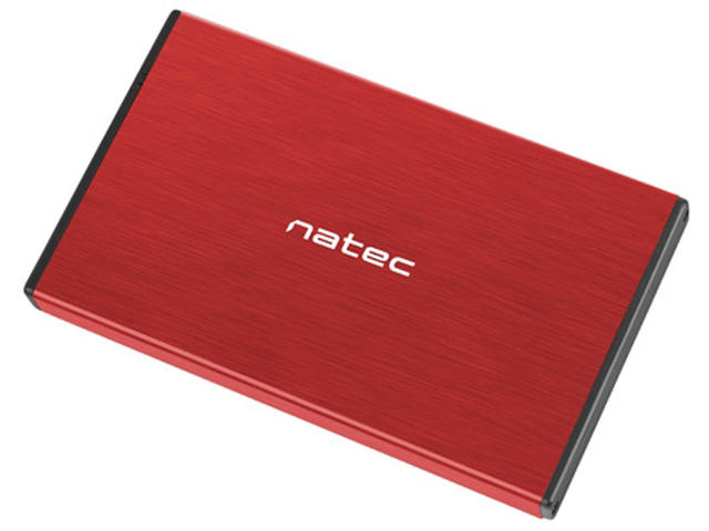 Кутии за дискове Natec Rhino Go 2.5" HDD/SSD Encloser Red