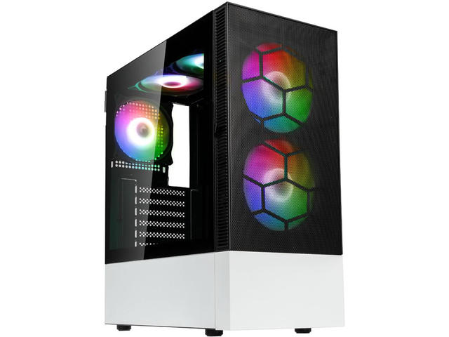 Кутии Kolink Observatory MX Mesh ARGB TG Black/White