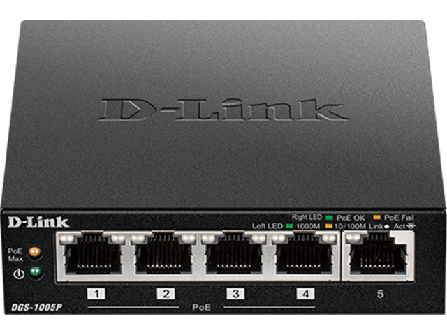 Мрежово оборудване D-LINK DGS-1005P