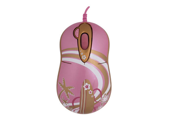 Мишки G-лазерна оптична мини мишка " Golden Surfer", розова USB
