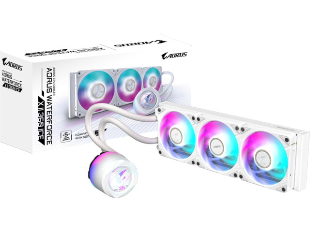 Охладители Gigabyte AORUS WATERFORCE X II 360 Ice