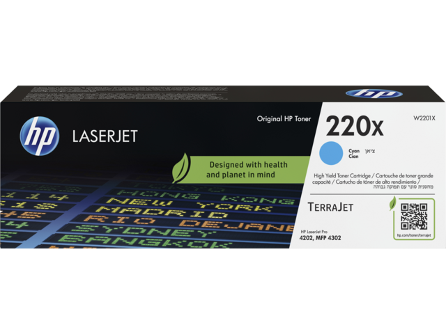 Консумативи HP 220X Cyan Original LaserJet Toner Cartridge