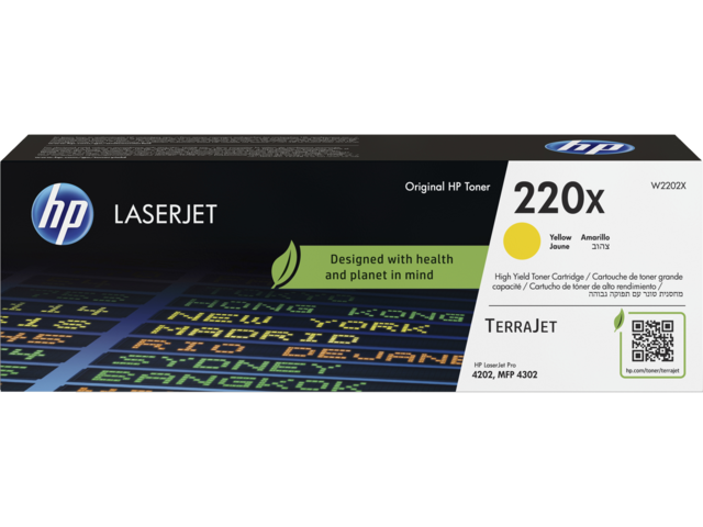 Консумативи HP 220X Yellow Original LaserJet Toner Cartridge