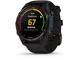Смарт часовници Garmin Descent Mk3i - 43мм Carbon grey DLC титан с черна силиконова каишка