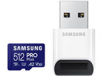 Карти памет 512GB Samsung PRO Plus microSD Card (2023) с USB четец