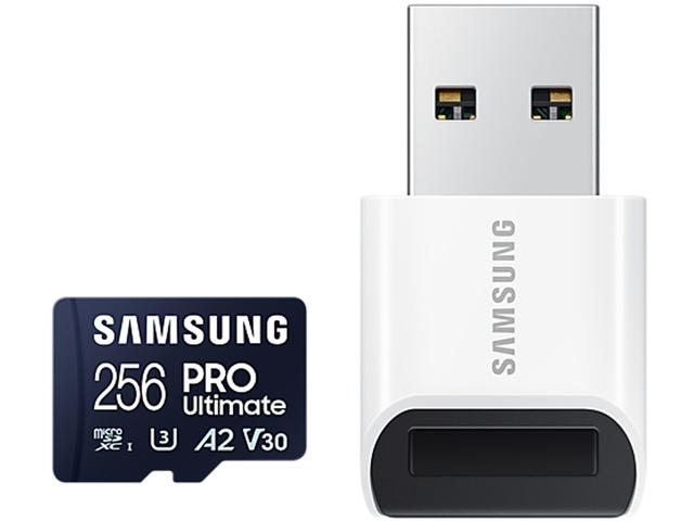 Карти памет 256GB Samsung PRO Ultimate microSD kарта с четец (2023)