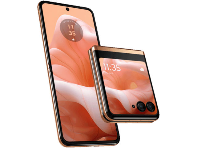 Смартфони Motorola Razr 40 Ultra 5G - 8GB RAM / 256GB, Peach Fuzz