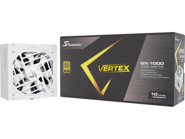 Захранвания за компютри Seasonic VERTEX GX1000 ATX 3.0 PCIE5 White