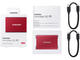 Външни SSD 2TB Samsung Portable SSD T7 Metallic Red