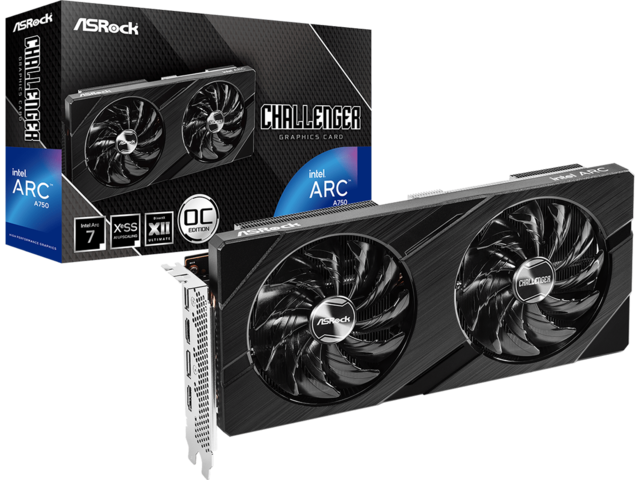 Видео карти ASRock Intel Arc A750 Challenger D 8GB OC