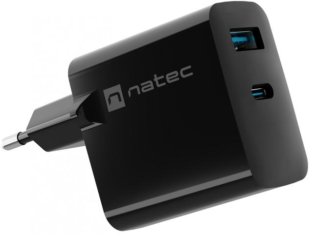 Зарядни устройства Natec Ribera Gan 65W, Black