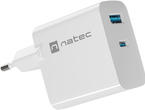 Зарядни устройства Natec Ribera Gan 65W, White