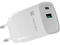Зарядни устройства Natec Ribera Gan 30W, White