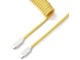 Кабели за клавиатури Keychron Coiled Aviator Straight Custom USB Cable USB-C - USB-C , Yellow