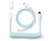 Кабели за клавиатури Keychron Coiled Aviator Straight Custom USB Cable USB-C - USB-C , Light Blue