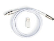 Кабели за клавиатури Keychron Double-Sleeved Geek USB-C - USB-C, White