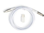 Кабели за клавиатури Keychron Double-Sleeved Geek USB-C - USB-C, White
