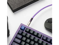 Кабели за клавиатури Keychron Double-Sleeved Geek USB-C - USB-C, Purple