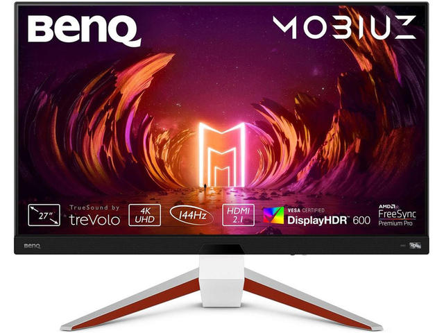 Монитори BenQ EX2710U + Fury Gaming Chair Avenger M+ Black-White